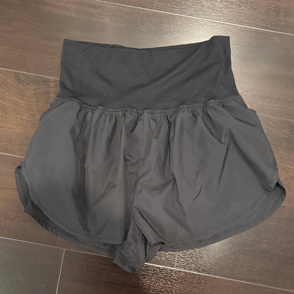 Free People Movement Women's Black High-Waisted Athletic Shorts